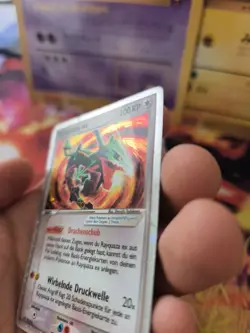 Pokemon Karte Card Rayquaza Ex Ex Deoxys Deutsch German 2004 Holo LP - Image 4