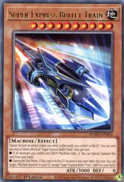 x3 Super Express Bullet Train - MGED-EN062 - Rare - 1st Edition Yu-Gi-Oh! M/NM - Image 1