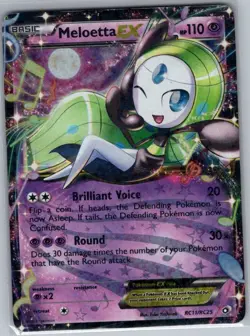 Meloetta EX RC11/RC25 Legendary Treasures Radiant Collection - Pokemon Card - LP - Image 1