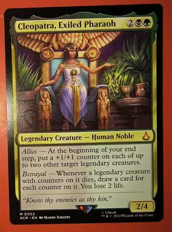 MAGIC, MTG: CLEOPATRA,EXILED PHARAOH ACR, NM #0052, MYTHIC, REGULAR FINISH - Image 1
