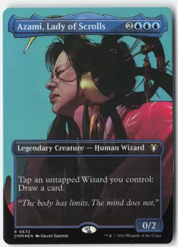 Azami, Lady of Scrolls (Borderless) Foil R Commander Masters 672 NM - Image 1