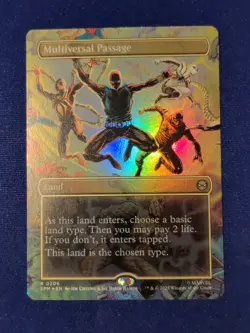 Multiversal Passage - Borderless Foil - NM - Spider-Man MtG - Image 1