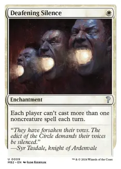 Deafening Silence (White Border) U Mystery Booster 2 9 NM - Image 1
