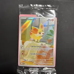 Pokemon Fennekin Chaos Rising Promo Illustration Rare 080 - Image 1