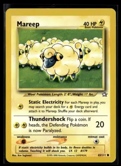 Mareep 65/111 Neo Genesis Common Pokemon - Image 1