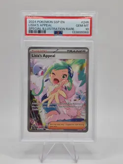 Lisia's Appeal 246/191 - PSA 10 - ENGLISH Surging Sparks Pokemon - SIR Trainer - Image 1