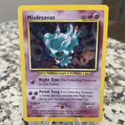 Pokemon Misdreavus Double Holo Neo Revelation 11/64 - Image 1