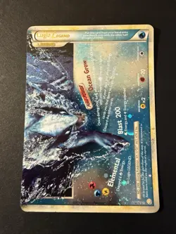 Pokemon 2010 HeartGold SoulSilver 114/123 Lugia Legend (Bottom) Swirl - Image 3