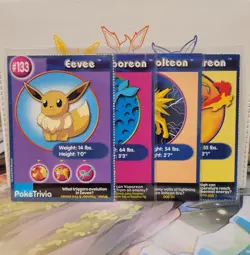 Pokemon Burger King Set Eevee Vaporeon Jolteon Flareon - Image 1