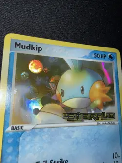 2005 Pokemon Mudkip EX Emerald 56/106 Reverse Holo Foil Stamped LP - Image 4