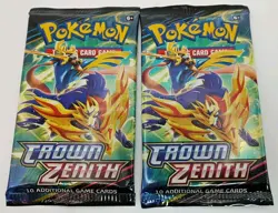 Pokemon TCG Crown Zenith Sealed Booster (2 Packs) - Image 1