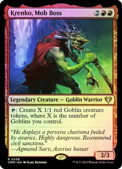 Krenko, Mob Boss Foil Commander Masters NM MTG - Image 1
