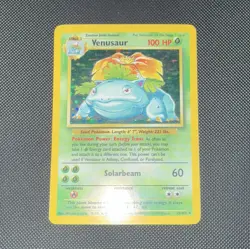 Wizards of the Coast Pokemon TCG Base Set Venusaur 15/102 Holo Rare 100 HP ENG - Image 1