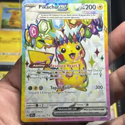 Pokemon Pikachu EX & Marshadow Holo Lot - Surging Sparks - mega evolution - Image 1