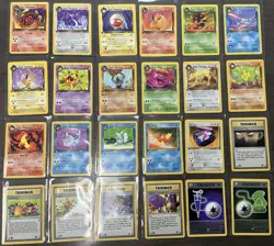 NM Pokemon TCG 1st Edition “Team Rocket” Common/Uncommon Set - Image 1