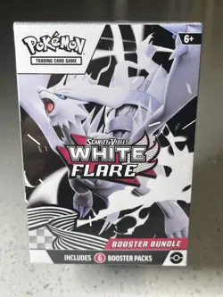 Pokemon Scarlet & Violet White Flare Booster Bundle 6 Packs Reshiram 2025 - Image 1