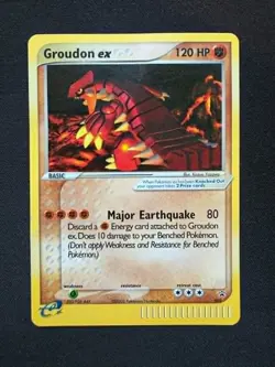 2003 Pokemon Groudon EX Nintendo Black star Promo 002 «No Dot» - Image 1