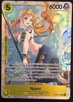 Nami EB03-053 SR One Piece TCG Extra Booster Heroines Edition - Image 1