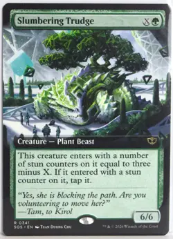 Slumbering Trudge [New, Near Mint] Extended Art {Secrets of Strixhaven} - Image 1