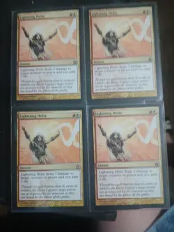 MTG Lightning Helix X4: Ravnica: City of Guilds #213 – EX-MT - Image 1