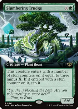 Slumbering Trudge (Extended Art) (R) #341 Secrets of Strixhaven MTG NM - Image 1
