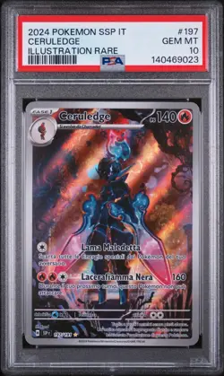 Pokemon Card Italian - Ceruledge AR #197 - Surging Sparks - PSA 10 GEM MINT - Image 2