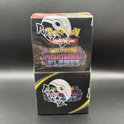 Pokemon TCG Mega Evolution Phantasmal Flames Half Booster Box 18 Packs SEALED - Image 1