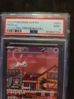 Pokemon- Mew 151 Black Star Promo 2023 # 053 PSA 9 MINT - Image 3