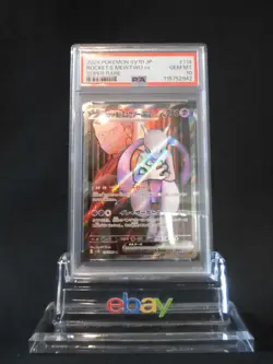 PSA 10 Pokemon Card Team Rocket's Mewtwo ex SR 114/098 sv10 Glory Japanese - Image 1