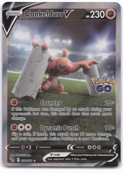 Pokemon GO #074/078 Conkeldurr V (Alternate Full Art) - Image 1