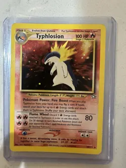 Typhlosion 18/111 Neo Genesis Holo Rare Unlimited Pokemon Card 2000 English - Image 1