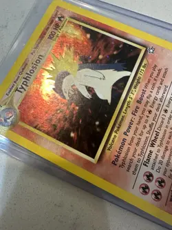 Typhlosion 18/111 Neo Genesis Holo Rare Unlimited Pokemon Card 2000 English - Image 3