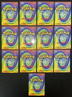 13x Pokemon Topps Blue Logo Lot - Image 2