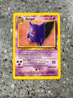 Pokemon TCG Cards Gengar 20/62 Fossil Rare NM - Image 1