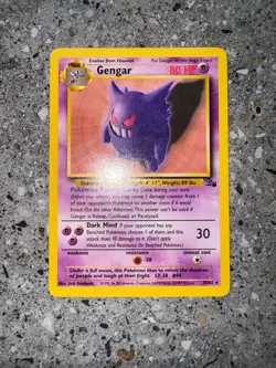 Pokemon TCG Cards Gengar 20/62 Fossil Rare NM - Image 3