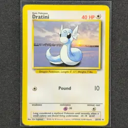Dratini - 26/102 - Uncommon - Base Set - Pokemon Card - MP - Image 1