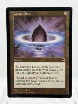 Lotus Petal MTG Tempest Magic the Gathering Artifact Card 1997 NM - Image 1