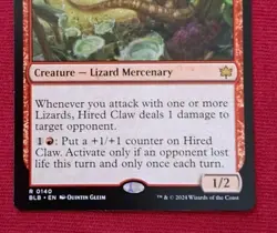 MTG Bloomburrow 0140 Hired Claw Rare Creature Card NM-MINT - Image 3