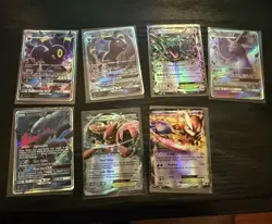 Pokemon TCG 7-Card Holo Full Art Lot Darkrai GX Umbreon GX Mewtwo Rayquaza ENG - Image 1