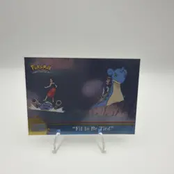 TOPPS POKEMON SERIES “FIT TO BE TIED”FOIL CARD TV ANIMATION Lapras and Blastoise - Image 1