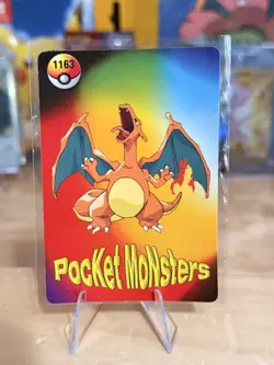 1999 Vintage Pocket Monsters Vending Prism - Lapras Golden #1154 Grail Charizard - Image 4