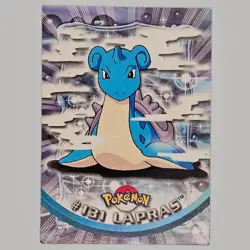 Pokemon 2000 Topps TV Animation Edition Series 3 #131 Lapras Blue Logo - Image 1