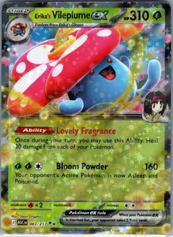 Erika's Vileplume ex 003/217 ME: Ascended Heroes - Pokemon Card - NM - Image 1