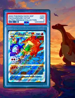 2022 POKEMON CHARIZARD VSTAR ULTRA-PREMIUM COLLECTION PSA 9 - Image 1