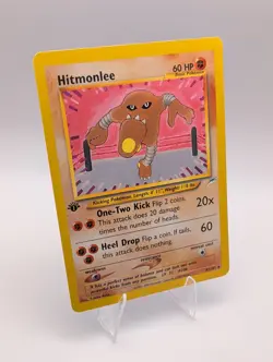 Hitmonlee - 42/105 1st Edition English Neo Destiny Pokemon Card LP - Image 1