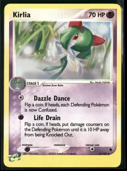 KIRLIA 35/109 UC LP RUBY & SAPPHIRE POKEMON REVERSE HOLO - Image 2