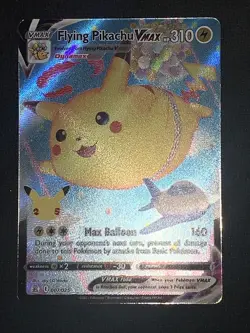Pokemon TCG Flying Pikachu VMAX Celebrations 007/025 Holo Ultra Rare - Image 2
