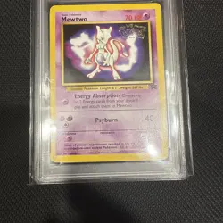 Pokemon Mewtwo 03/53 Wotc Promo Movie Regular PSA 8 Graded Card 70 HP - Image 3