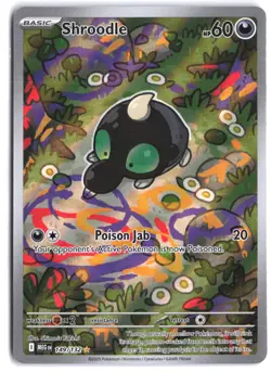 Shroodle 149/132 Illustration Rare Mega Evolution Pokemon - Image 1