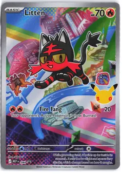 Litten 044 Holo Promo ME: Mega Evolution Promo Pokemon NM - Image 1